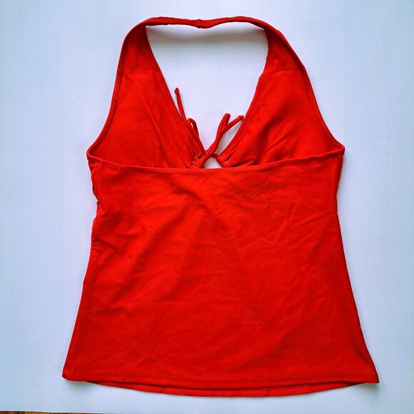 Women's (M) Red 2-Piece Boutique Swimsuit Tankini with Boy Shorts - Picture 3 of 6